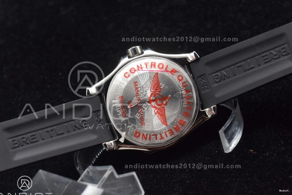 1:1 Automatic Best Edition Rubber Dial On Strap TF A2824 Black Superocean Black Black 44 Bezel 0428